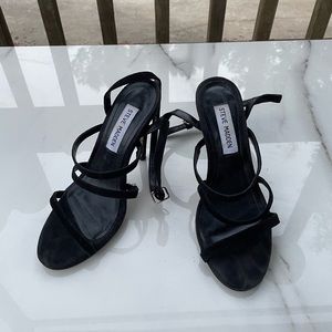 Steve Madden Strappy Suede Heeled Sandals